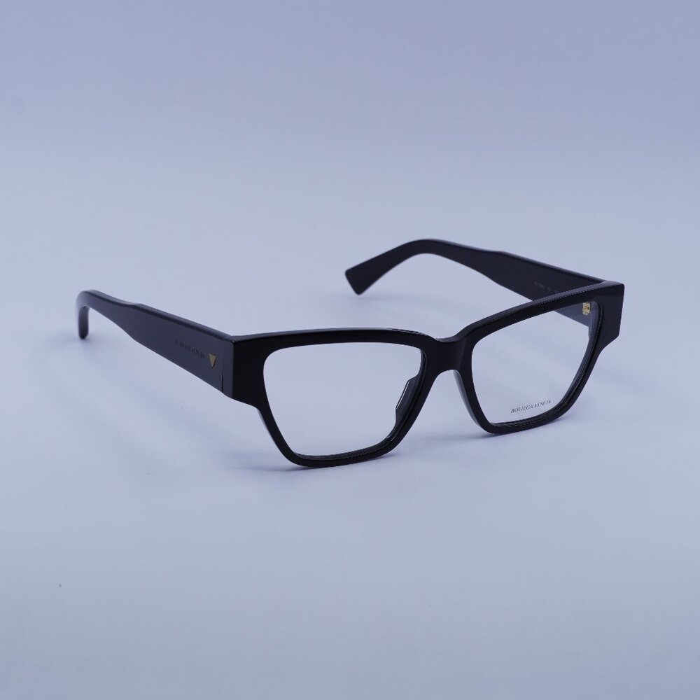 Bottega Veneta BV1288O 001 Eyeglasses Black Cat Eye 55mm Frame